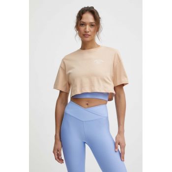 Roxy tricou Essential Energy femei, culoarea bej, ERJKT04119 de firma original