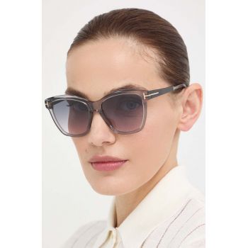 Tom Ford ochelari de soare femei, culoarea gri, FT1087_5420A