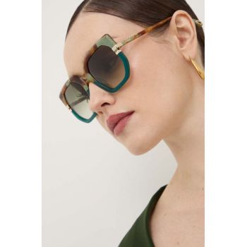 Tom Ford ochelari de soare femei, culoarea maro, FT1064_5952S