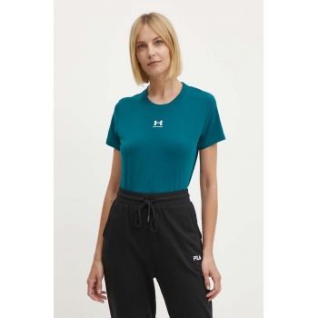 Under Armour tricou femei, culoarea verde ieftin