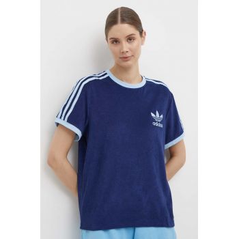 adidas Originals tricou femei, culoarea albastru marin, IR7465 de firma original