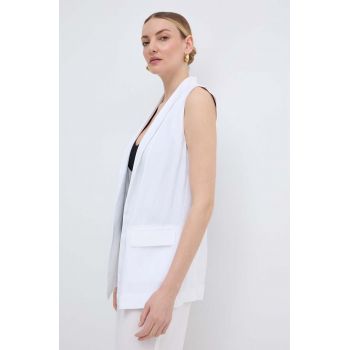 Armani Exchange vesta culoarea alb, desfacut, 3DYQ39 YN9RZ de firma originala
