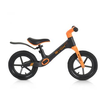 Bicicleta fara pedale Byox 12 inch cu stepper picioare lateral pliabil Next Step Black de firma originala