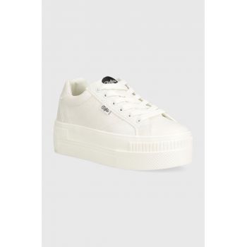 Buffalo sneakers Paired culoarea alb, 1636131.WHT