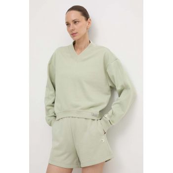 Champion bluza femei, culoarea verde, neted, E10007 ieftin