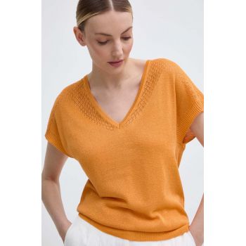 Morgan pulover MFIRENZ femei, culoarea portocaliu, light, MFIRENZ de firma original