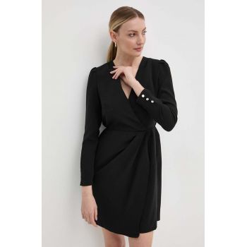 Morgan rochie RQUERI culoarea negru, mini, dreaptă, RQUERI