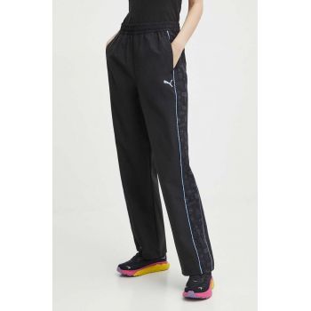 Puma pantaloni de trening PUMA X SOPHIA CHANG culoarea negru, cu imprimeu, 624631