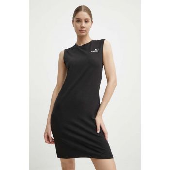 Puma rochie culoarea negru, mini, drept, 678743 de firma originala