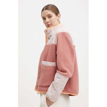 The North Face bluza femei, culoarea roz, modelator, NF0A84IESOA1 de firma original