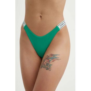 Tommy Jeans chiloti de baie culoarea verde, UW0UW05347