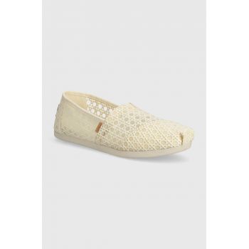 Toms espadrile Alpargata culoarea bej, 10020662