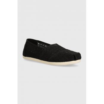 Toms tenisi Alpargata culoarea negru, 10020676 de firma originale