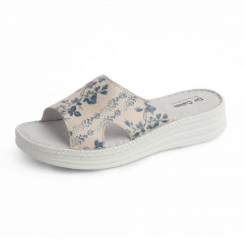 Papuci confortabili din piele Diane 405 floral ieftini
