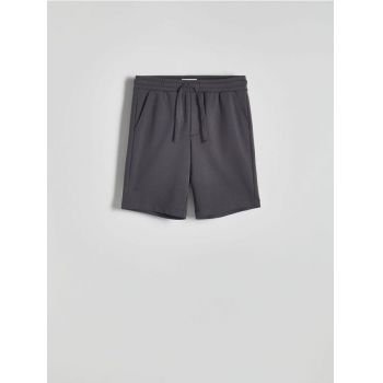 Reserved - Pantaloni scurți sportivi - gri-închis de firma originala