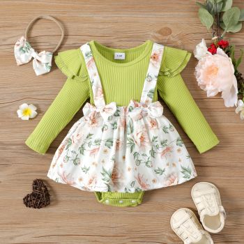 Rochita Fetite Verde Cu Floricele Maya - 12-18 luni Rochita Fetite Verde Cu Floricele Maya - 12-18 luni