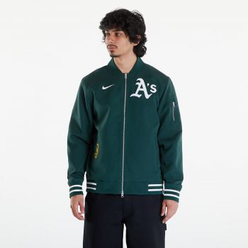 Nike Men's AC Bomber Jacket Oakland Athletics Pro Green/ Pro Green/ White ieftin
