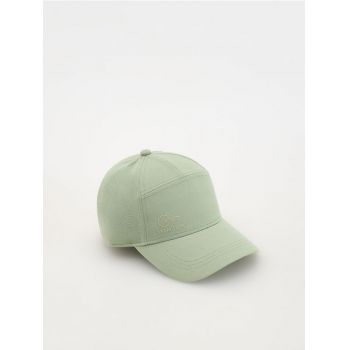 Reserved - BOYS` PEAKED CAP - verde-pal