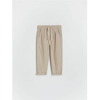 Reserved - BOYS` TROUSERS - crem