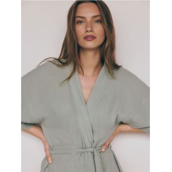 Reserved - LADIES` DRESSING GOWN - turcoaz