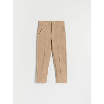 Reserved - Pantaloni chino în dungi - bej