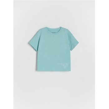 Reserved - Tricou cu imprimeu - verde-mentă ieftin