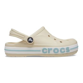 Saboti Crocs Toddler Bayaband Clog Bej - Winter/White de firma originali