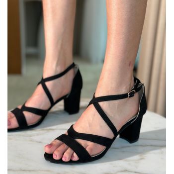 Sandale cu toc Ayomide Negre ieftine