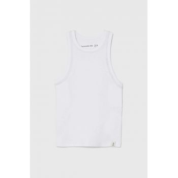 Abercrombie & Fitch top copii culoarea alb