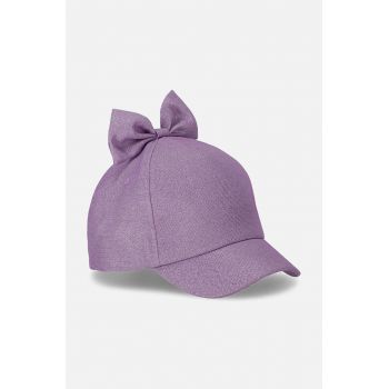 Coccodrillo șapcă de baseball pentru copii culoarea violet, neted