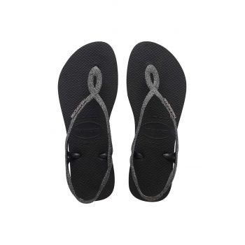 Havaianas sandale copii LUNA PREMIUMI BLACK culoarea negru ieftine