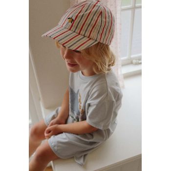 Konges Sløjd șapcă din bumbac pentru copii culoarea rosu, modelator