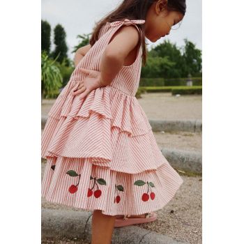 Konges Sløjd rochie fete culoarea rosu, mini, evazati de firma originala