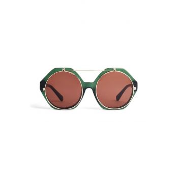 Mini Rodini ochelari de soare copii culoarea verde de firma original