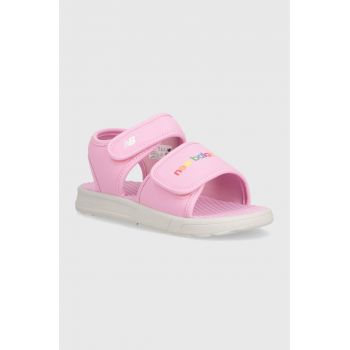 New Balance sandale copii SYA750C3 culoarea roz de firma originale