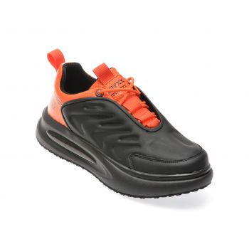 Pantofi casual GRYXX negri, K908, din piele ecologica ieftini