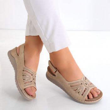 Sandale dama Kaki din Piele Ecologica Caila de firma originale
