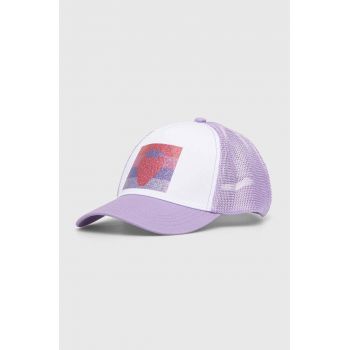 United Colors of Benetton șapcă de baseball pentru copii culoarea violet, cu imprimeu