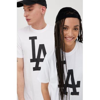 47brand șapcă MLB Los Angeles Dodgers culoarea alb, cu imprimeu BB012TEMIME557555WW