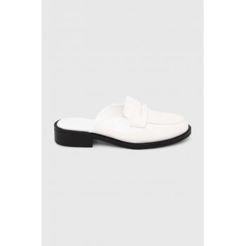 Answear Lab papuci femei, culoarea alb de firma originali
