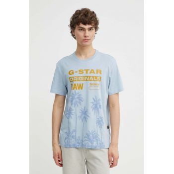 G-Star Raw tricou din bumbac barbati, cu imprimeu, D24681-336