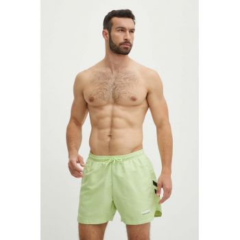 Hummel pantaloni scurti de baie hmlNED SWIM SHORTS culoarea verde, 227641 de firma original