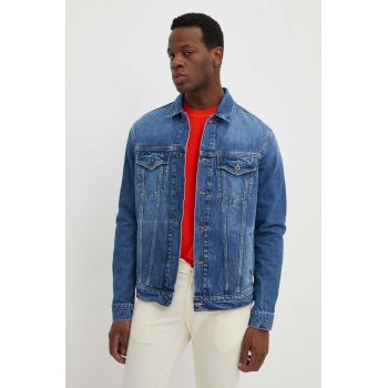 Pepe Jeans geaca jeans REGULAR JACKET barbati, de tranzitie, PM402715HW3 de firma originala