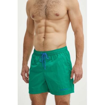 Tommy Jeans pantaloni scurti de baie culoarea verde, UM0UM03202 ieftin