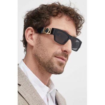 Versace ochelari de soare barbati, culoarea negru, 0VE4416U de firma originali