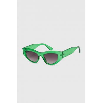 Aldo ochelari de soare ZARON femei, culoarea verde, ZARON.320