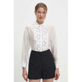 Answear Lab camasa femei, culoarea alb, cu guler clasic, regular ieftina