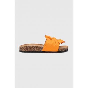 Answear Lab papuci femei, culoarea portocaliu