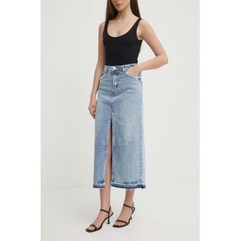 Artigli fusta jeans midi, evazati, SHARON