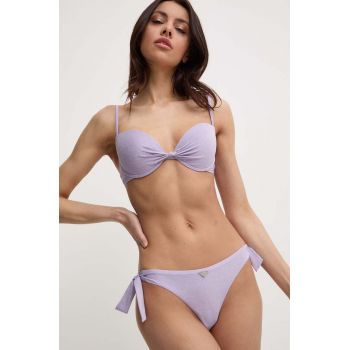 Emporio Armani Underwear costum de baie din două piese culoarea violet, cupa rigidizata, 262479 4R302